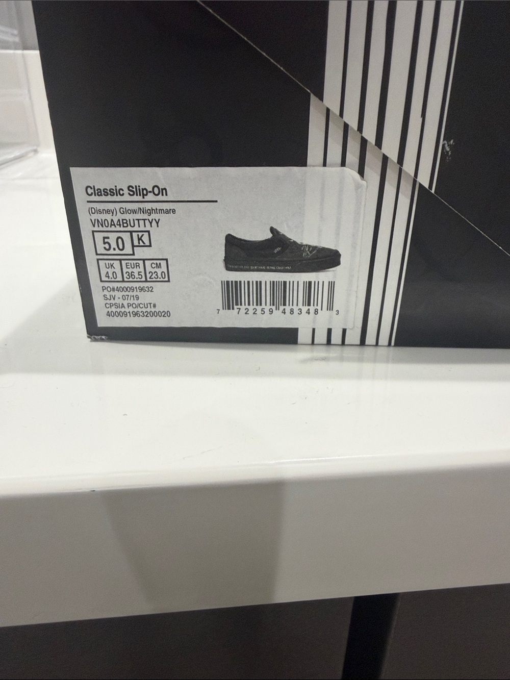 Vans Black & Gray Nightmare Before Christmas Slip-On Shoes - Picture 7 of 7